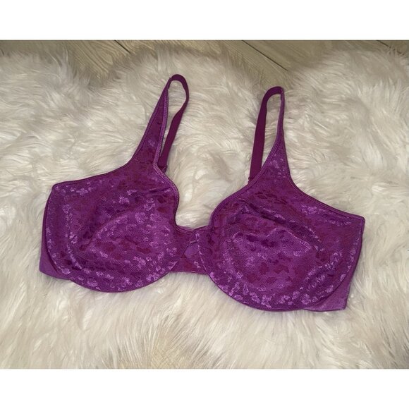 Sweet Nothings Maidenform Lace Minimizer Bra Unlined UW Animal Womens 38C 08023 - Picture 1 of 7